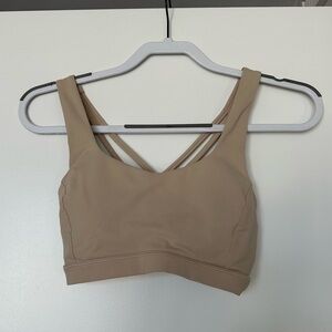 Lululemon tan sports bra